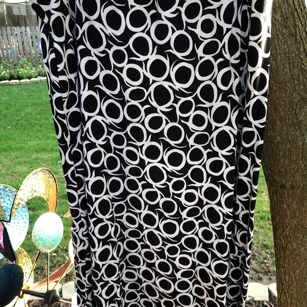 AK Anne Klein Geometric Pattern Slip-on Skirt